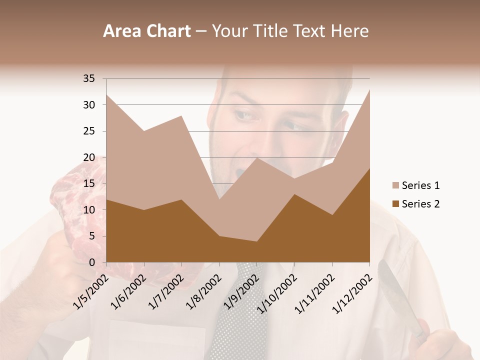 Beef Bite Human PowerPoint Template