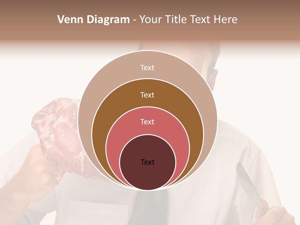 Beef Bite Human PowerPoint Template