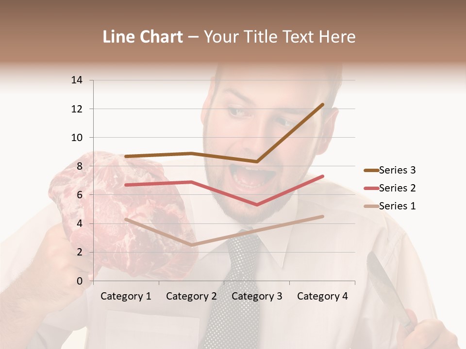 Beef Bite Human PowerPoint Template