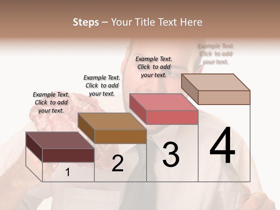 Beef Bite Human PowerPoint Template