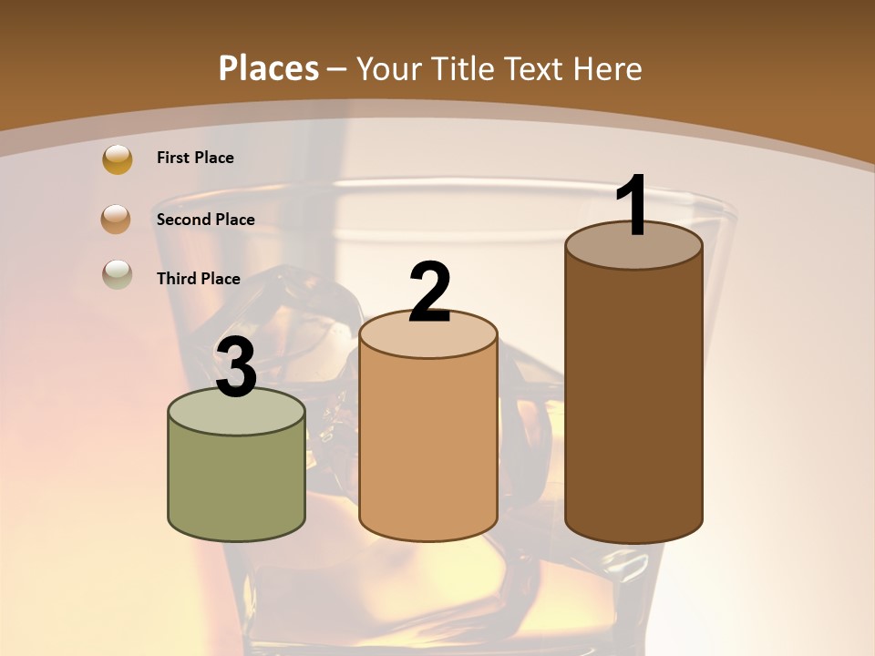 Liquor Drunk Cube PowerPoint Template