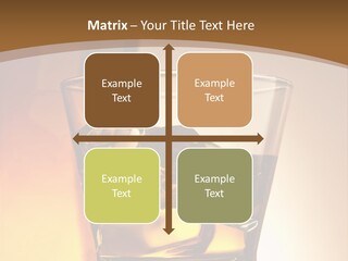 Liquor Drunk Cube PowerPoint Template