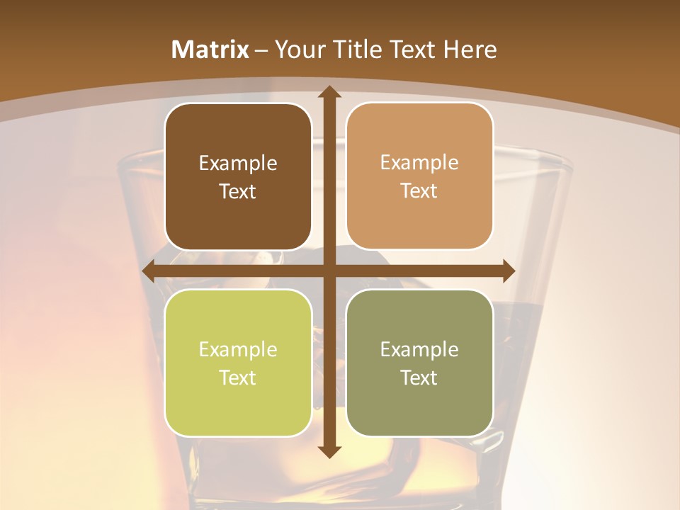 Liquor Drunk Cube PowerPoint Template