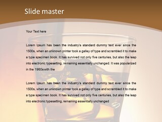 Liquor Drunk Cube PowerPoint Template