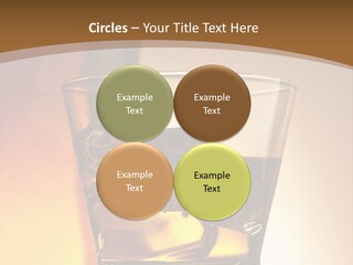 Liquor Drunk Cube PowerPoint Template