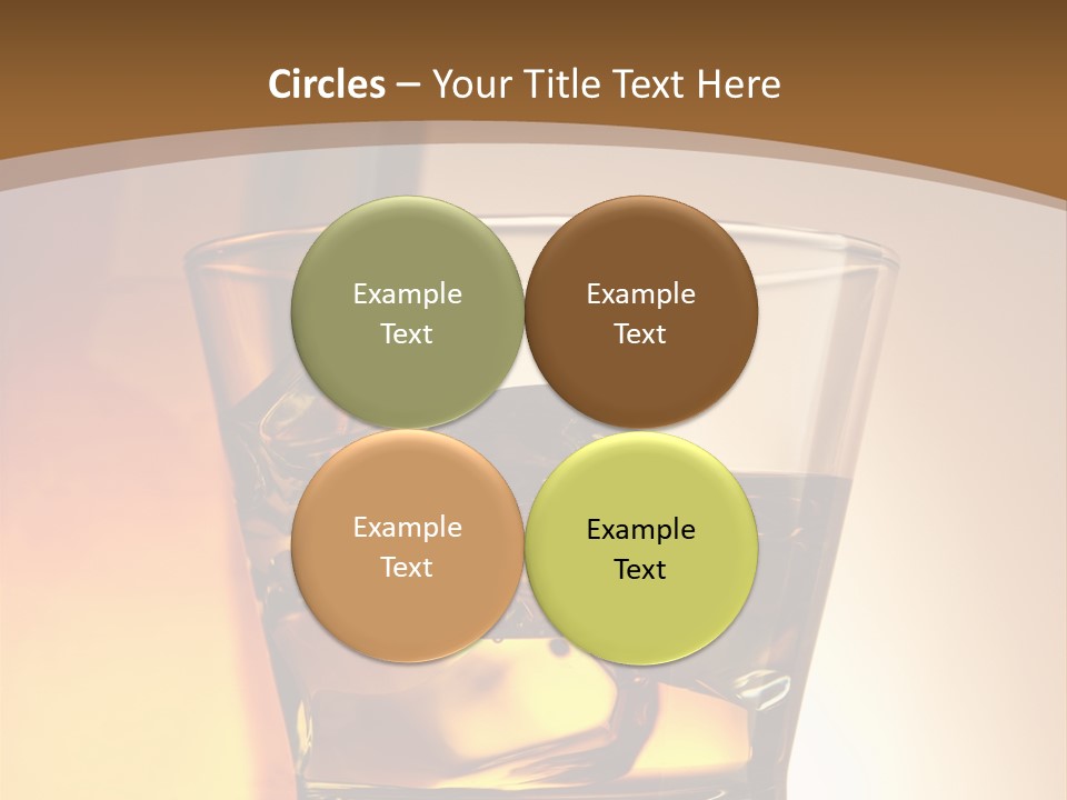 Liquor Drunk Cube PowerPoint Template