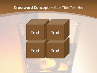 Liquor Drunk Cube PowerPoint Template