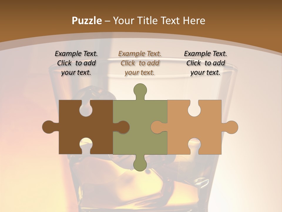 Liquor Drunk Cube PowerPoint Template