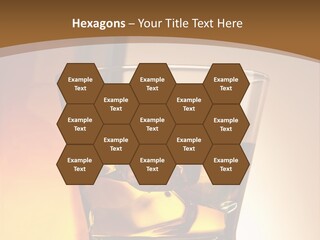 Liquor Drunk Cube PowerPoint Template