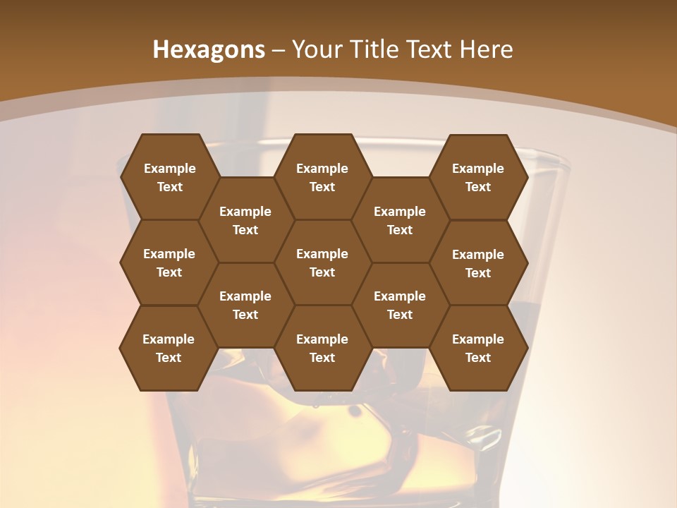 Liquor Drunk Cube PowerPoint Template