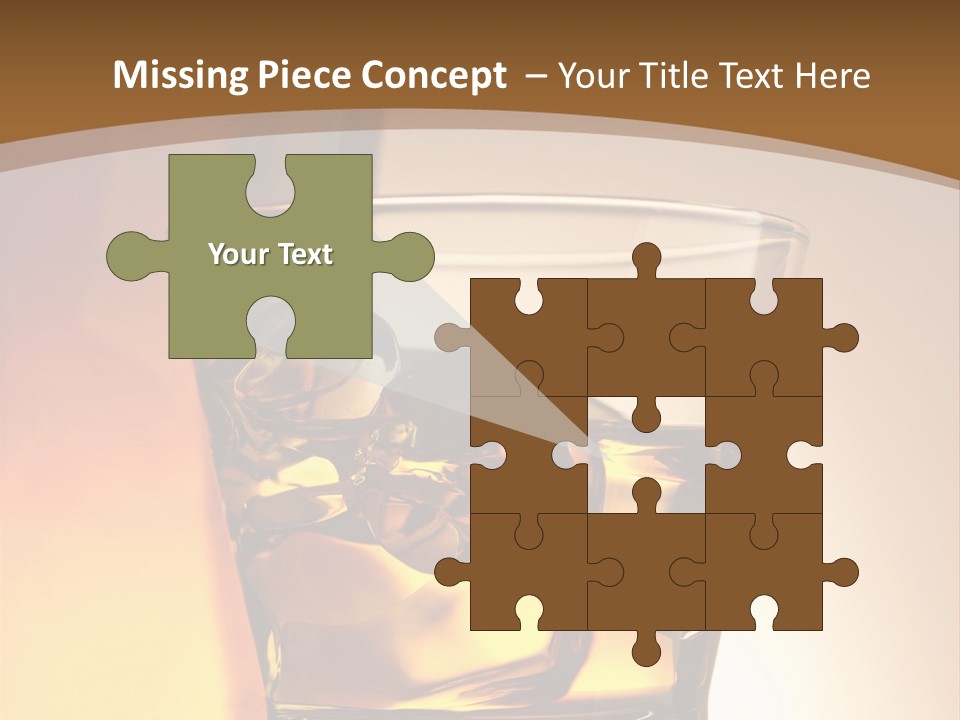 Liquor Drunk Cube PowerPoint Template