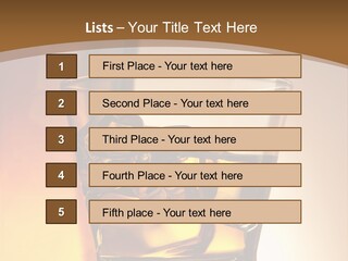 Liquor Drunk Cube PowerPoint Template