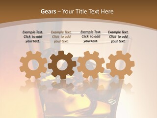 Liquor Drunk Cube PowerPoint Template