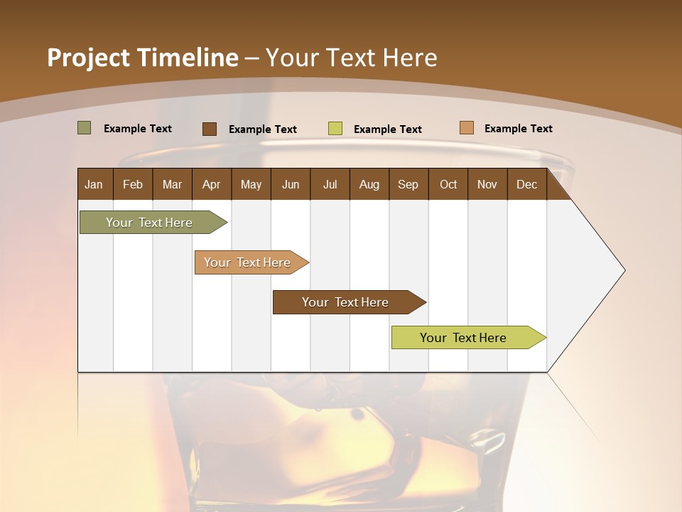Liquor Drunk Cube PowerPoint Template