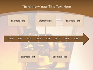 Liquor Drunk Cube PowerPoint Template