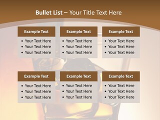 Liquor Drunk Cube PowerPoint Template