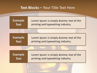 Liquor Drunk Cube PowerPoint Template