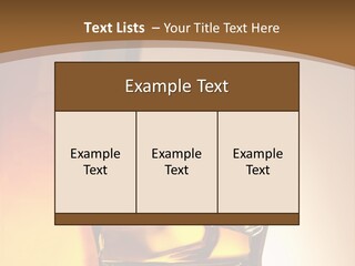 Liquor Drunk Cube PowerPoint Template