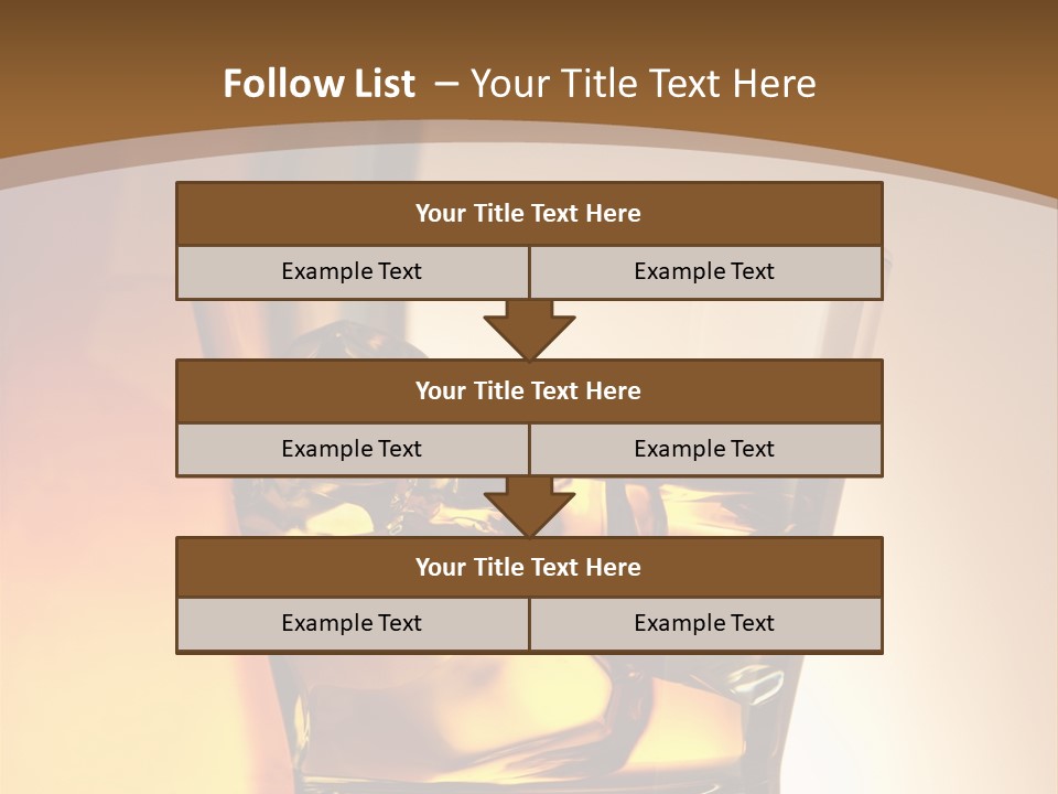 Liquor Drunk Cube PowerPoint Template