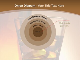 Liquor Drunk Cube PowerPoint Template