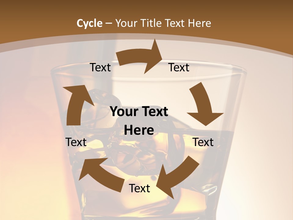 Liquor Drunk Cube PowerPoint Template