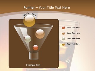 Liquor Drunk Cube PowerPoint Template