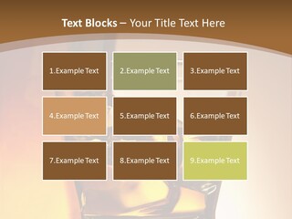 Liquor Drunk Cube PowerPoint Template