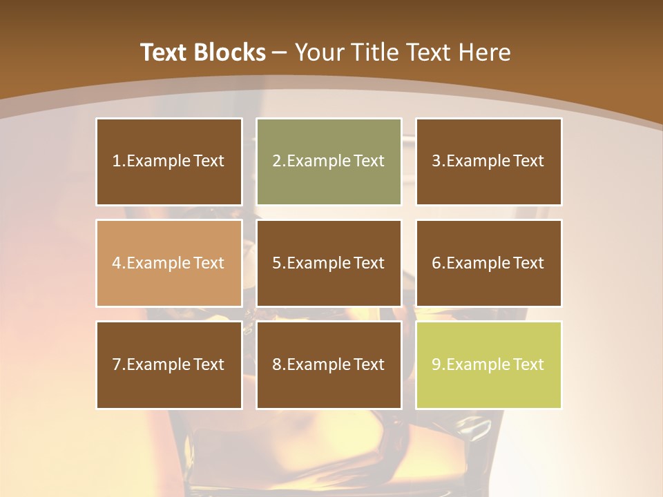 Liquor Drunk Cube PowerPoint Template