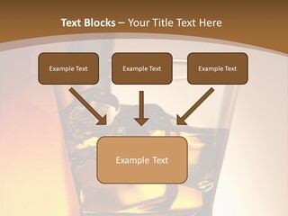 Liquor Drunk Cube PowerPoint Template