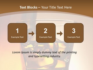 Liquor Drunk Cube PowerPoint Template