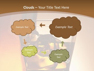 Liquor Drunk Cube PowerPoint Template