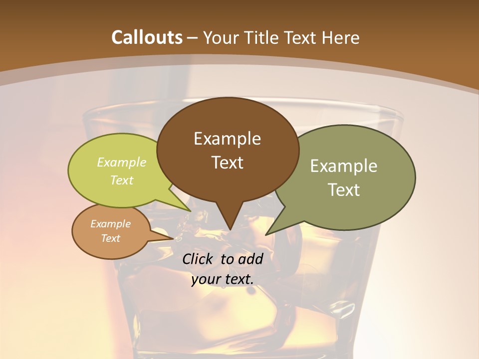 Liquor Drunk Cube PowerPoint Template