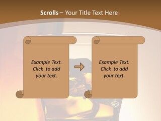 Liquor Drunk Cube PowerPoint Template