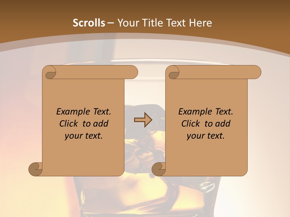 Liquor Drunk Cube PowerPoint Template