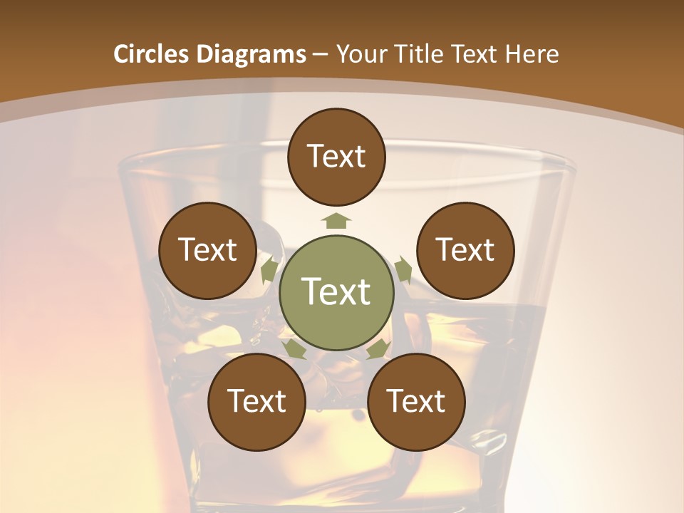 Liquor Drunk Cube PowerPoint Template