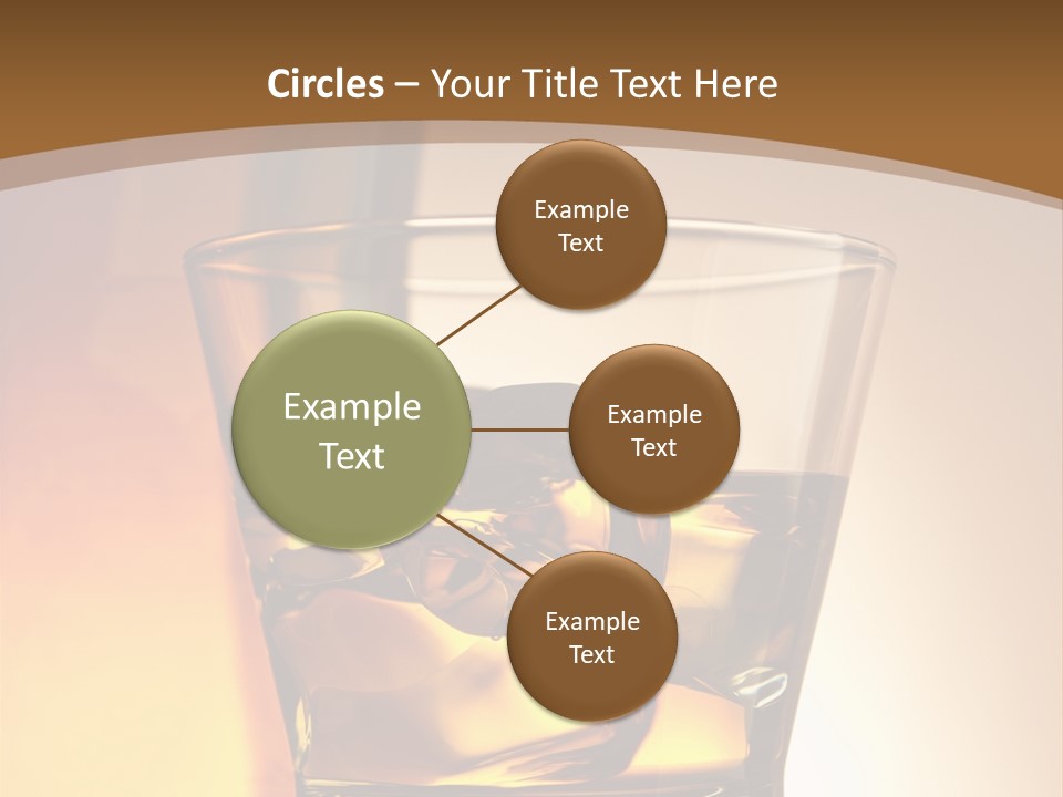 Liquor Drunk Cube PowerPoint Template