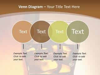 Liquor Drunk Cube PowerPoint Template