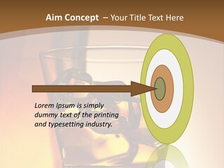 Liquor Drunk Cube PowerPoint Template