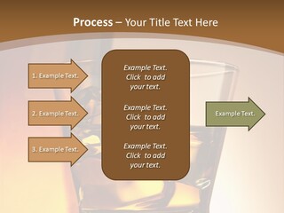 Liquor Drunk Cube PowerPoint Template