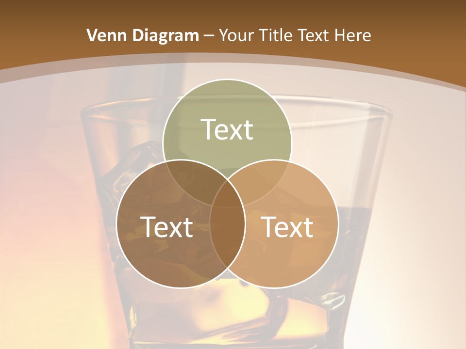 Liquor Drunk Cube PowerPoint Template