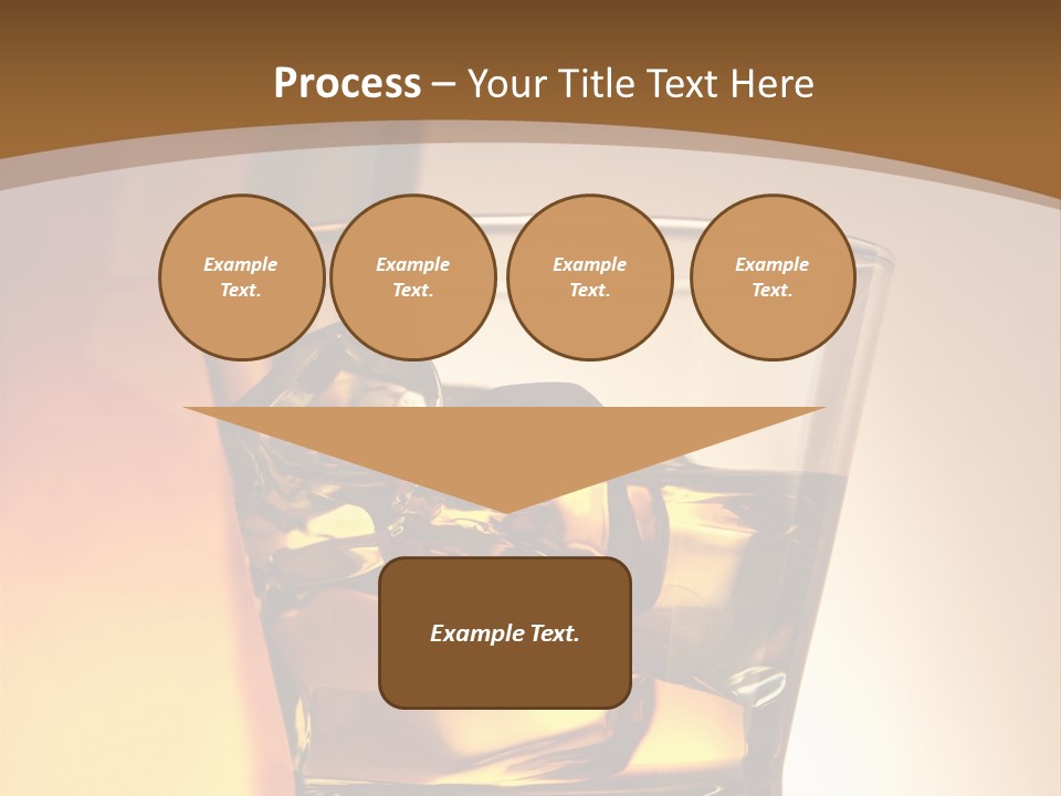 Liquor Drunk Cube PowerPoint Template