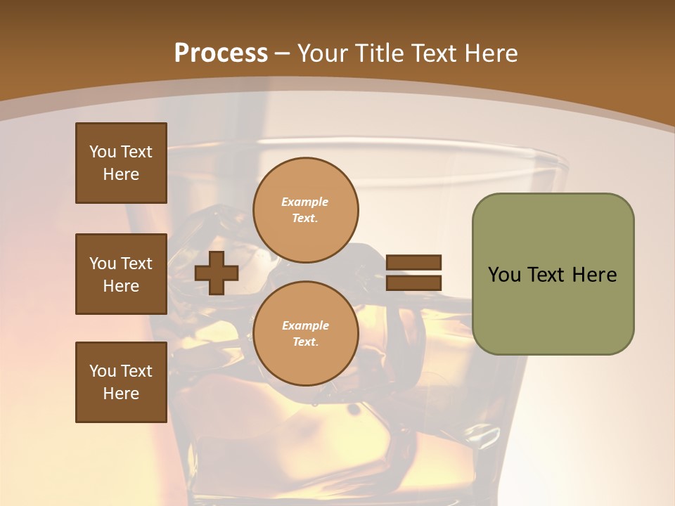 Liquor Drunk Cube PowerPoint Template