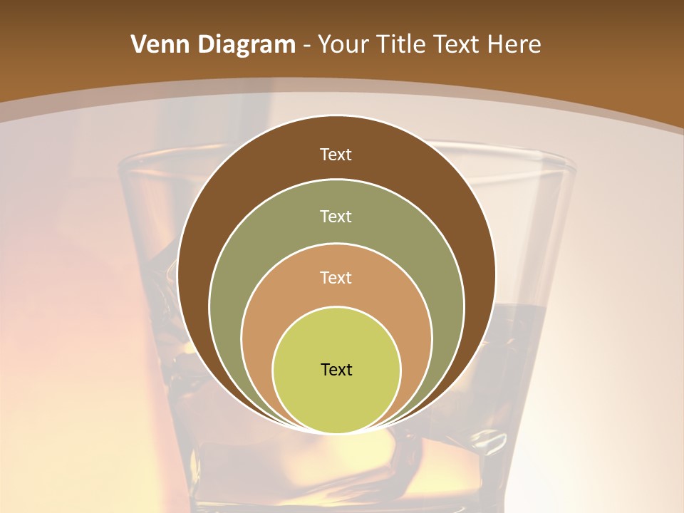 Liquor Drunk Cube PowerPoint Template