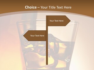 Liquor Drunk Cube PowerPoint Template