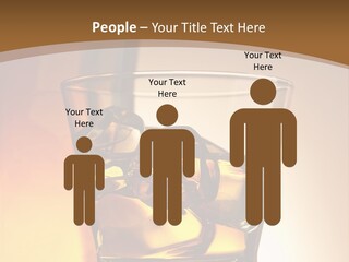 Liquor Drunk Cube PowerPoint Template