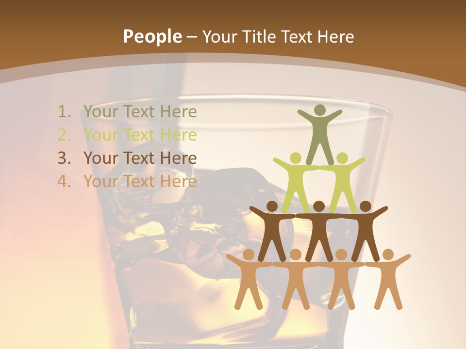 Liquor Drunk Cube PowerPoint Template