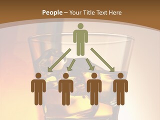 Liquor Drunk Cube PowerPoint Template