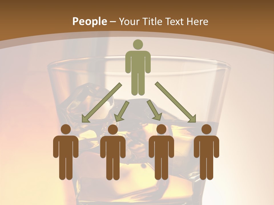 Liquor Drunk Cube PowerPoint Template