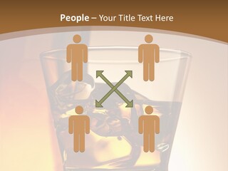 Liquor Drunk Cube PowerPoint Template