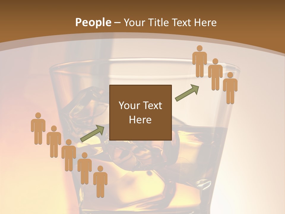 Liquor Drunk Cube PowerPoint Template